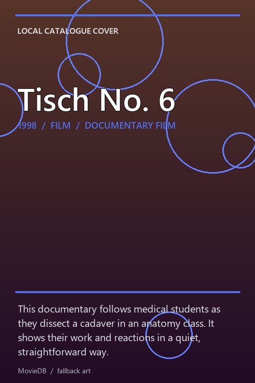 Tisch No. 6 poster