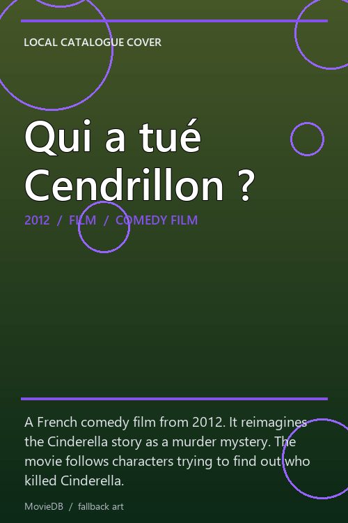 Qui a tué Cendrillon ? poster