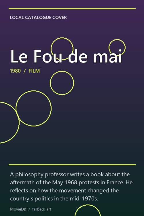 Le Fou de mai poster