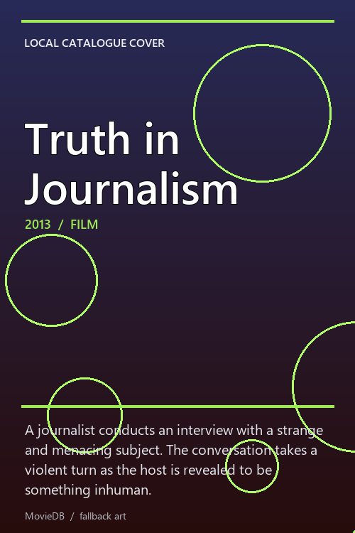 Truth in Journalism poster