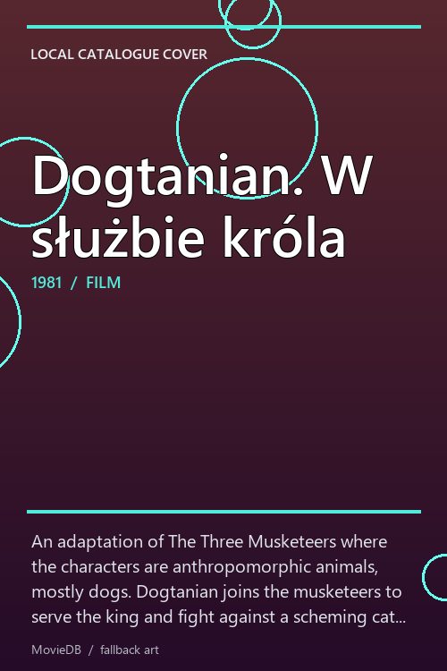 Dogtanian. W służbie króla poster