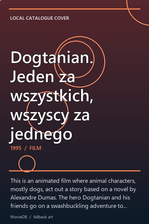 Dogtanian. Jeden za wszystkich, wszyscy za jednego poster
