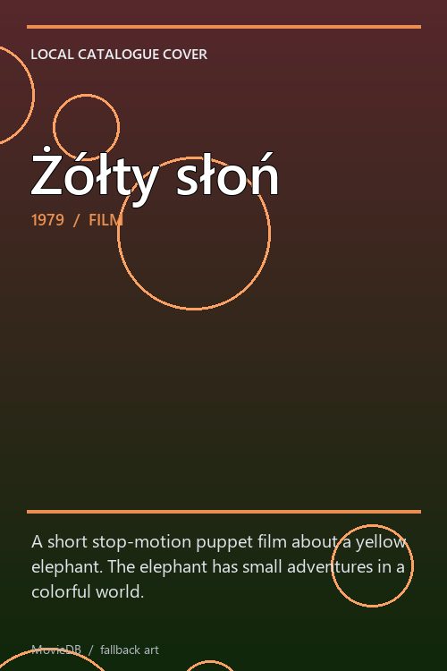 Żółty słoń poster