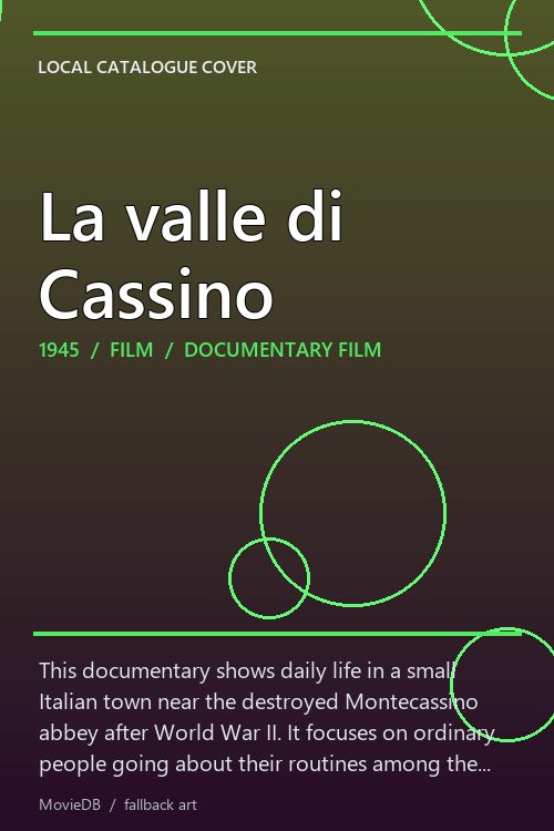 La valle di Cassino poster