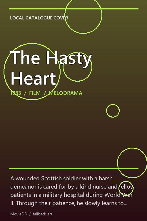 The Hasty Heart poster