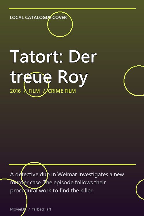 Tatort: Der treue Roy poster