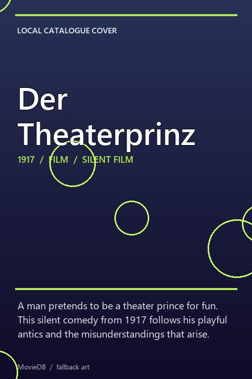 Der Theaterprinz poster