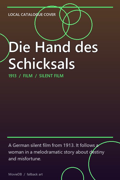 Die Hand des Schicksals poster