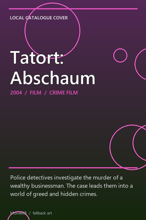 Tatort: Abschaum poster