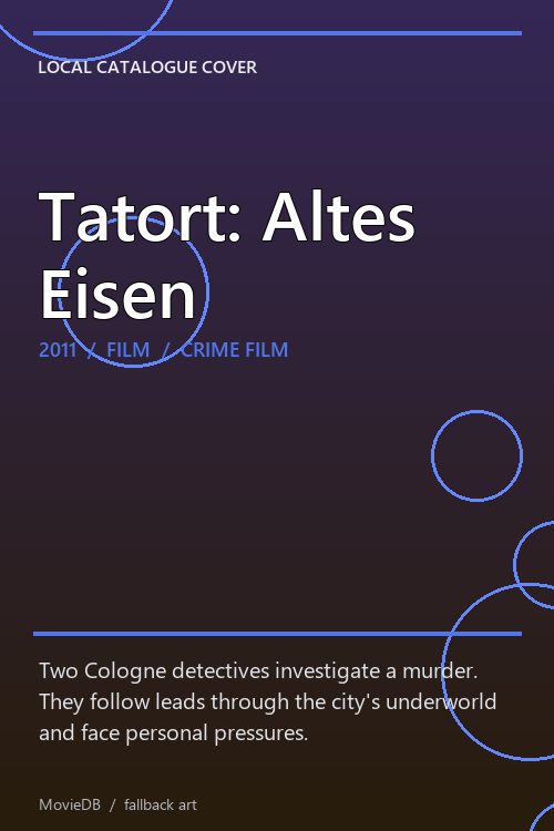 Tatort: Altes Eisen poster