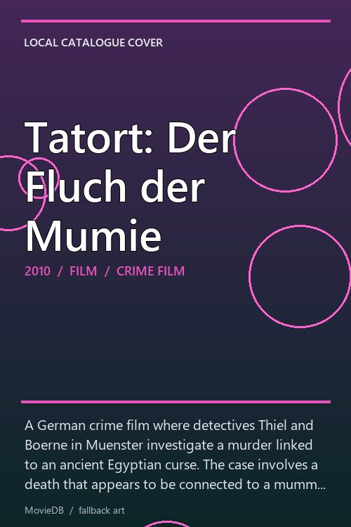 Tatort: Der Fluch der Mumie poster