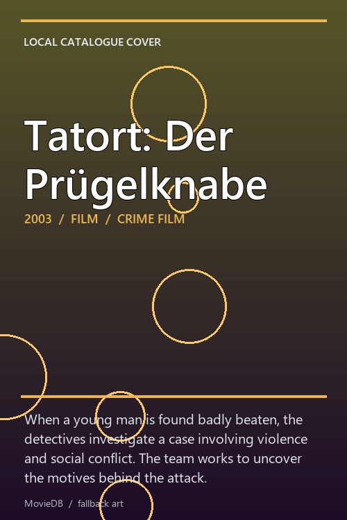 Tatort: Der Prügelknabe poster
