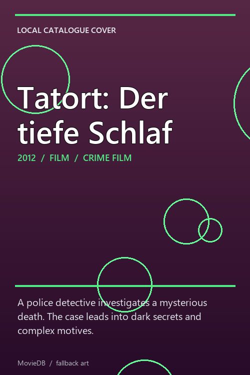 Tatort: Der tiefe Schlaf poster