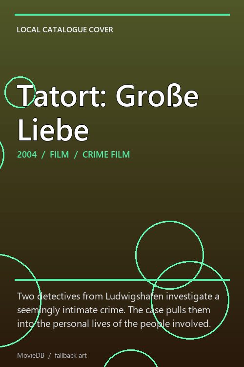 Tatort: Große Liebe poster