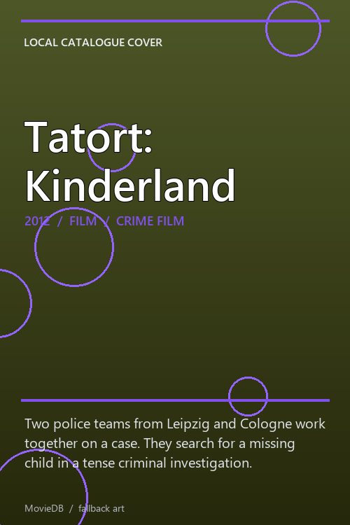 Tatort: Kinderland poster