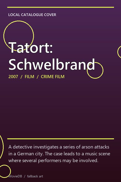 Tatort: Schwelbrand poster