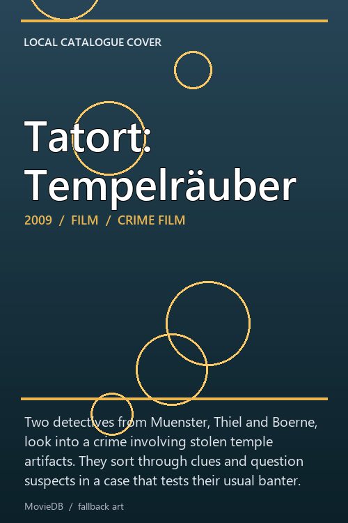 Tatort: Tempelräuber poster