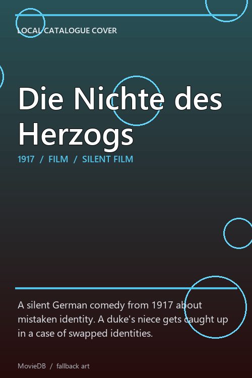 Die Nichte des Herzogs poster