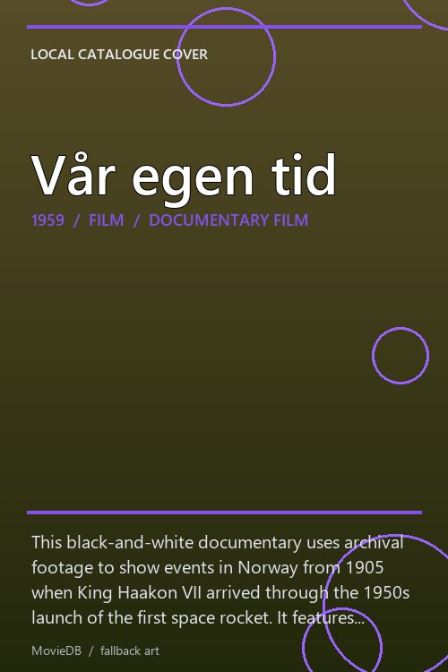 Vår egen tid poster