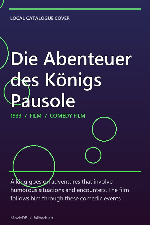Die Abenteuer des Königs Pausole poster
