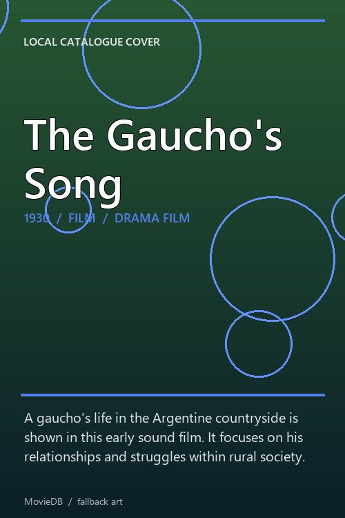 The Gaucho's Song poster