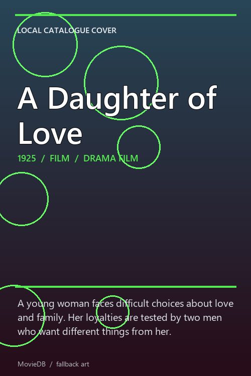 A Daughter of Love poster