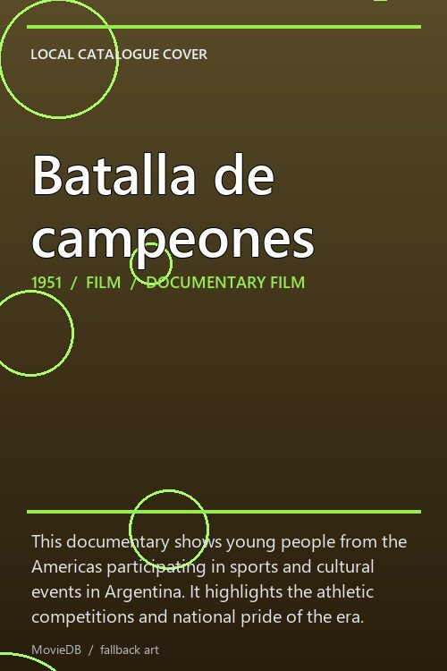 Batalla de campeones poster