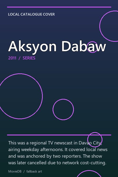 Aksyon Dabaw poster