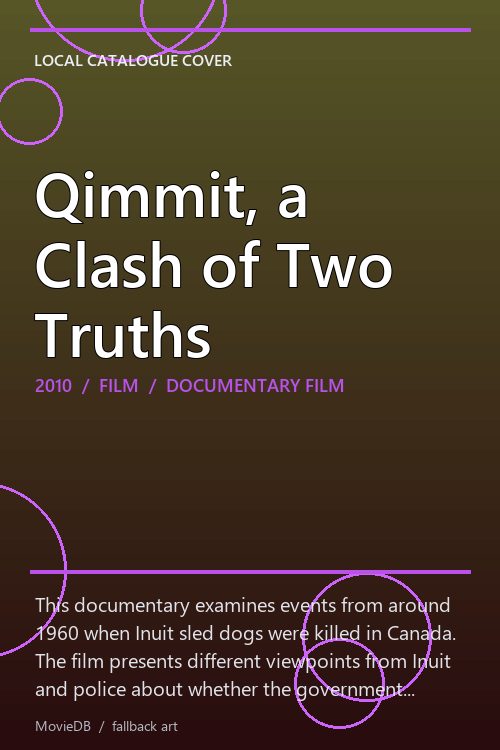 Qimmit, a Clash of Two Truths poster