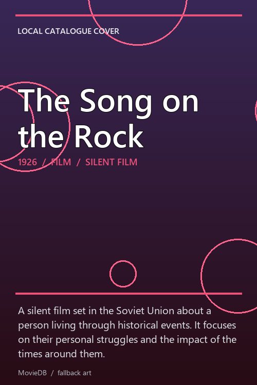 The Song on the Rock poster