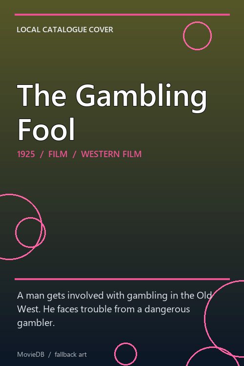 The Gambling Fool poster