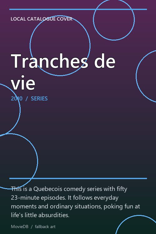 Tranches de vie poster