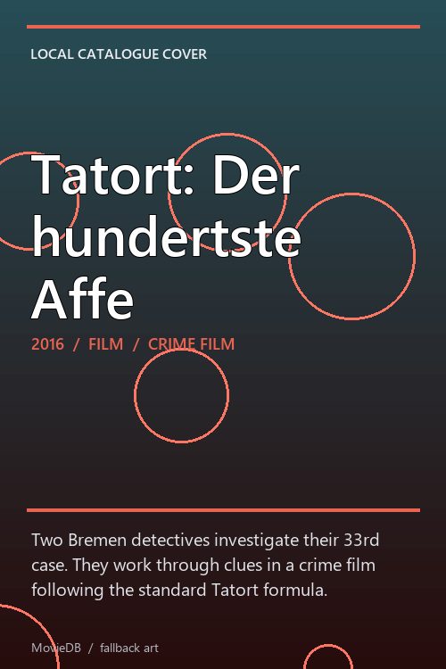 Tatort: Der hundertste Affe poster