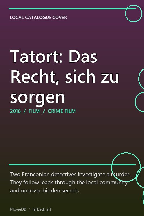 Tatort: Das Recht, sich zu sorgen poster