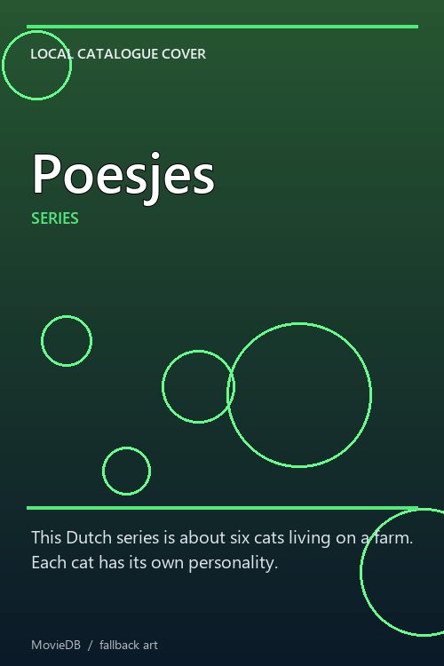Poesjes poster