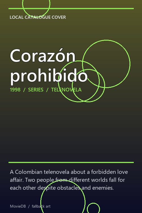 Corazón prohibido poster
