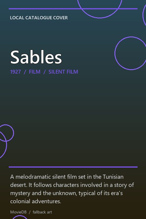 Sables poster