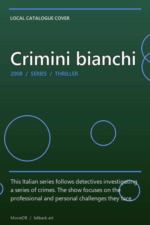 Crimini bianchi poster