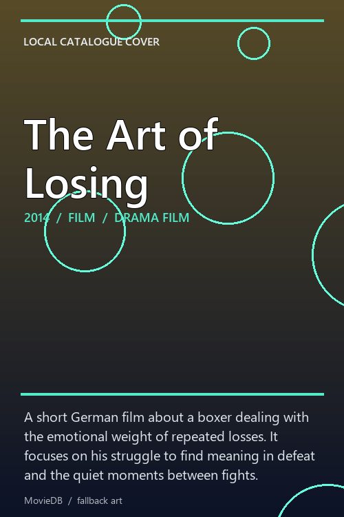 The Art of Losing poster
