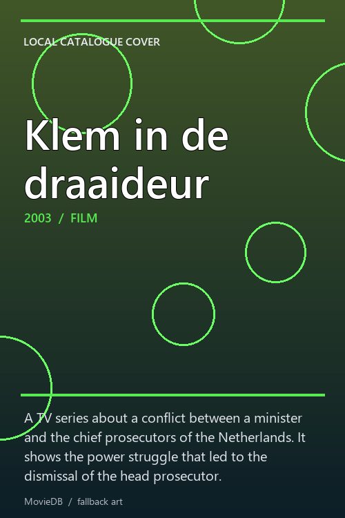Klem in de draaideur poster