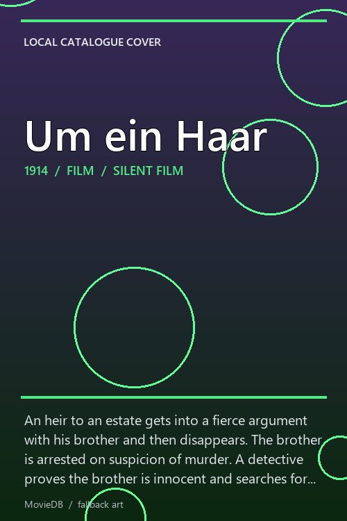 Um ein Haar poster