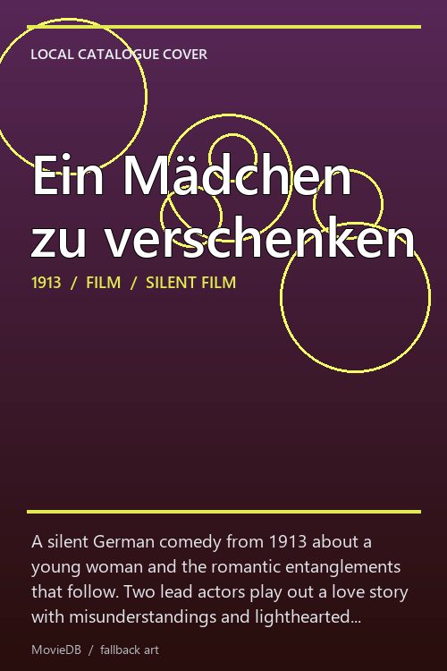 Ein Mädchen zu verschenken poster