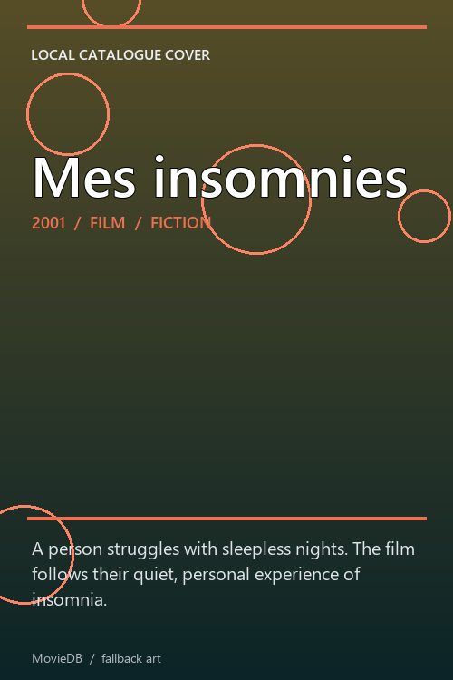 Mes insomnies poster