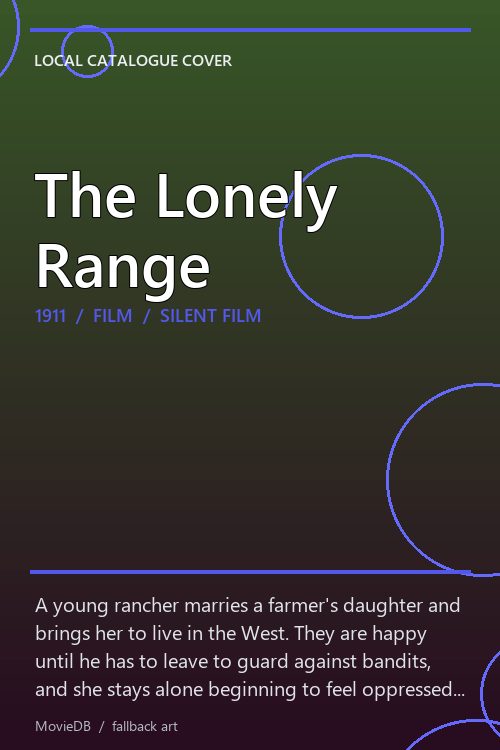The Lonely Range poster