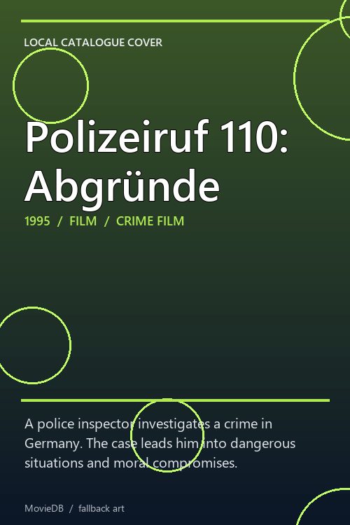Polizeiruf 110: Abgründe poster