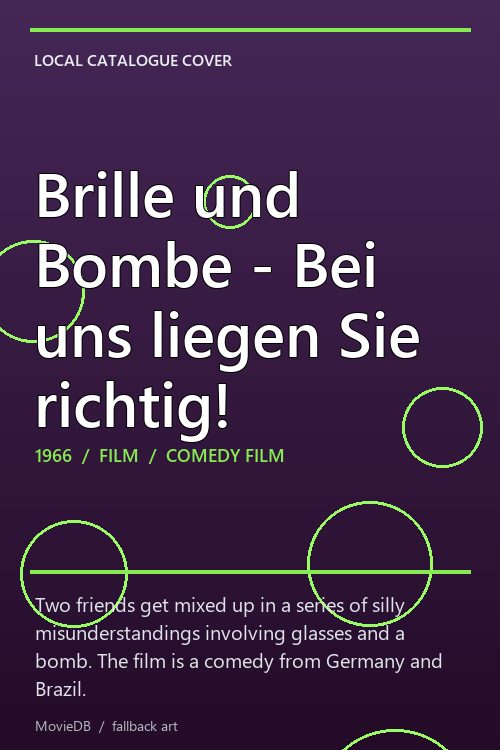 Brille und Bombe - Bei uns liegen Sie richtig! poster