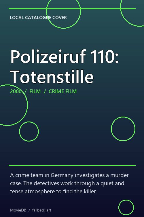 Polizeiruf 110: Totenstille poster