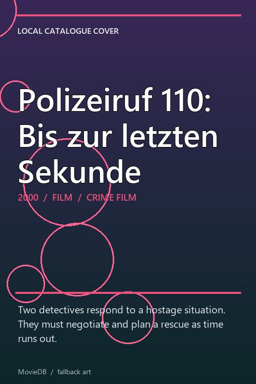 Polizeiruf 110: Bis zur letzten Sekunde poster
