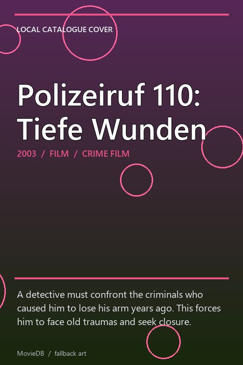 Polizeiruf 110: Tiefe Wunden poster