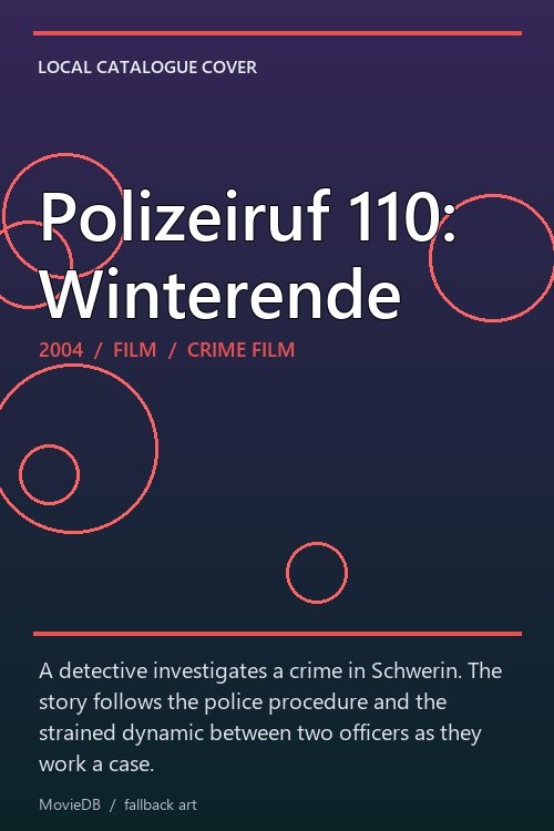 Polizeiruf 110: Winterende poster